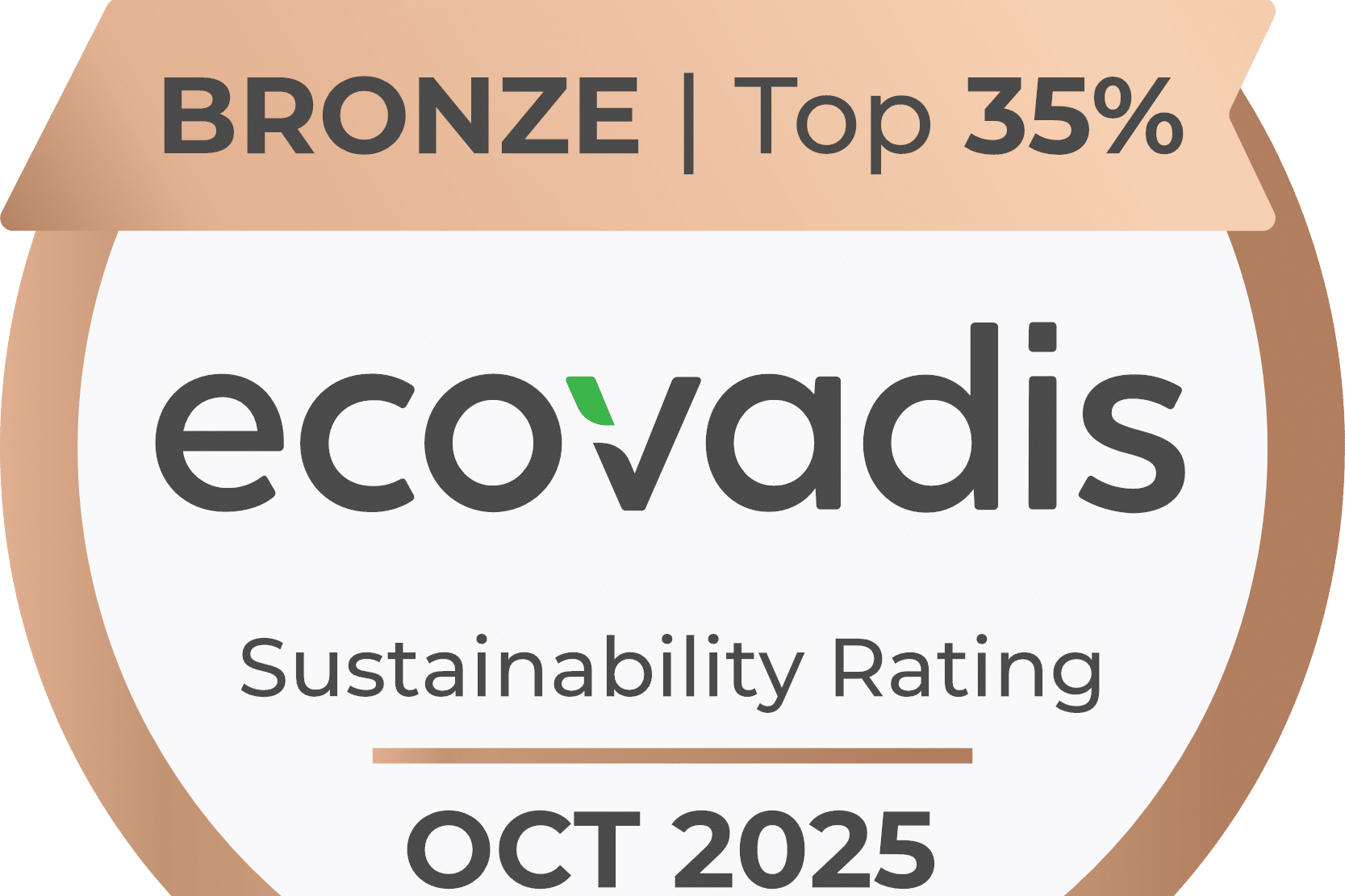 EcoVadis Bronze 2025 sustainability
